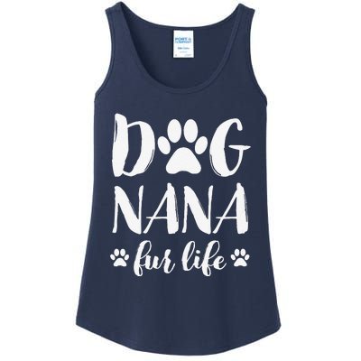 Funny Dog Nana Fur Life Funny Dog Lover Gift Mothers Day Ladies Essential Tank