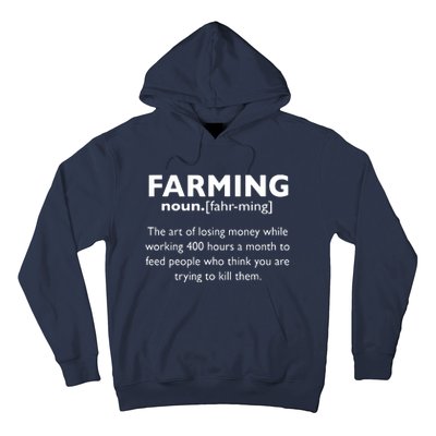 Farming Definition Noun Gift Funny Farmer Gift Hoodie