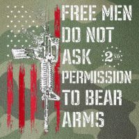 Free Do Not Ask Permission To Bear Arms Legacy Tie Dye Trucker Hat