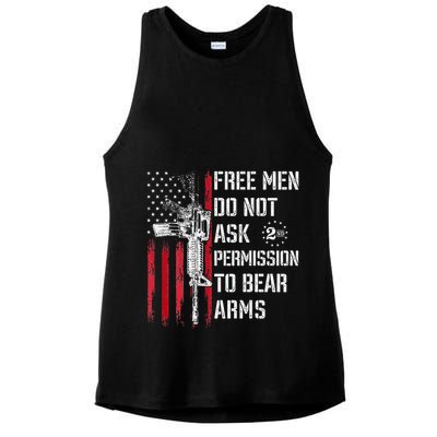 Free Do Not Ask Permission To Bear Arms Ladies PosiCharge Tri-Blend Wicking Tank