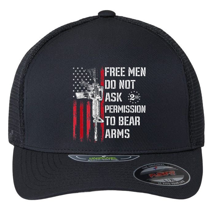 Free Do Not Ask Permission To Bear Arms Flexfit Unipanel Trucker Cap