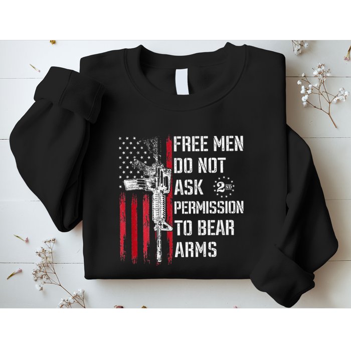 Free Do Not Ask Permission To Bear Arms Sweatshirt