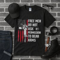 Free Do Not Ask Permission To Bear Arms Tall T-Shirt
