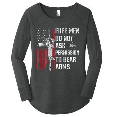 Free Do Not Ask Permission To Bear Arms Women's Perfect Tri Tunic Long Sleeve Shirt