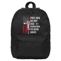 Free Do Not Ask Permission To Bear Arms 16 in Basic Backpack