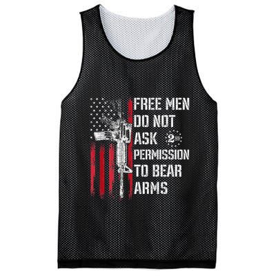 Free Do Not Ask Permission To Bear Arms Mesh Reversible Basketball Jersey Tank