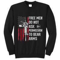 Free Do Not Ask Permission To Bear Arms Tall Sweatshirt