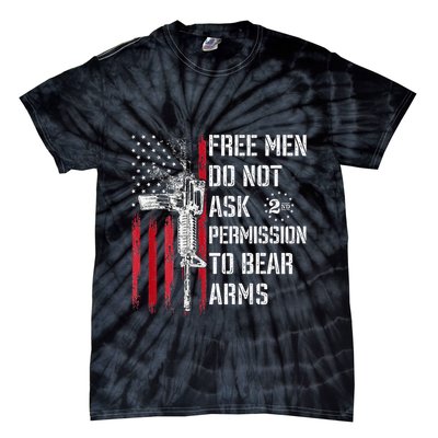 Free Do Not Ask Permission To Bear Arms Tie-Dye T-Shirt