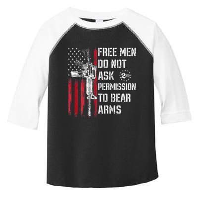 Free Do Not Ask Permission To Bear Arms Toddler Fine Jersey T-Shirt