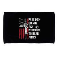 Free Do Not Ask Permission To Bear Arms Microfiber Hand Towel