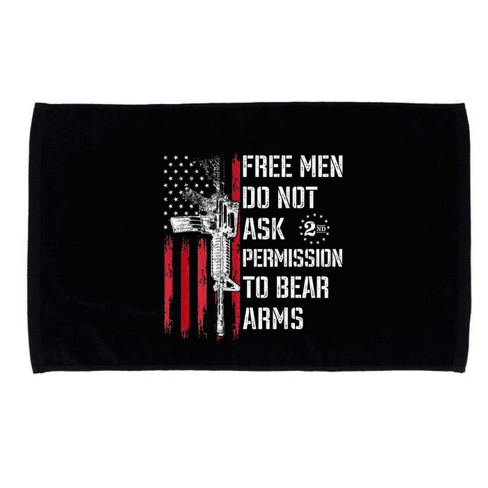 Free Do Not Ask Permission To Bear Arms Microfiber Hand Towel