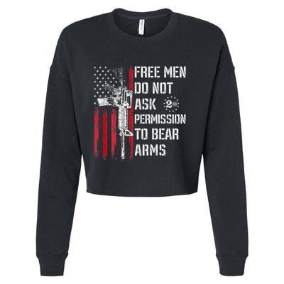 Free Do Not Ask Permission To Bear Arms Cropped Pullover Crew
