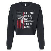 Free Do Not Ask Permission To Bear Arms Cropped Pullover Crew