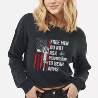 Free Do Not Ask Permission To Bear Arms Cropped Pullover Crew