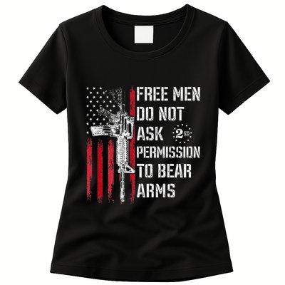 Free Do Not Ask Permission To Bear Arms Womens T-Shirt