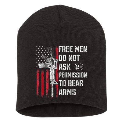 Free Do Not Ask Permission To Bear Arms Short Acrylic Beanie