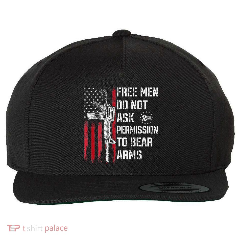 Free Do Not Ask Permission To Bear Arms Wool Snapback Cap
