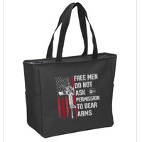 Free Do Not Ask Permission To Bear Arms Zip Tote Bag