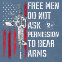 Free Do Not Ask Permission To Bear Arms Garment-Dyed Sweatshirt