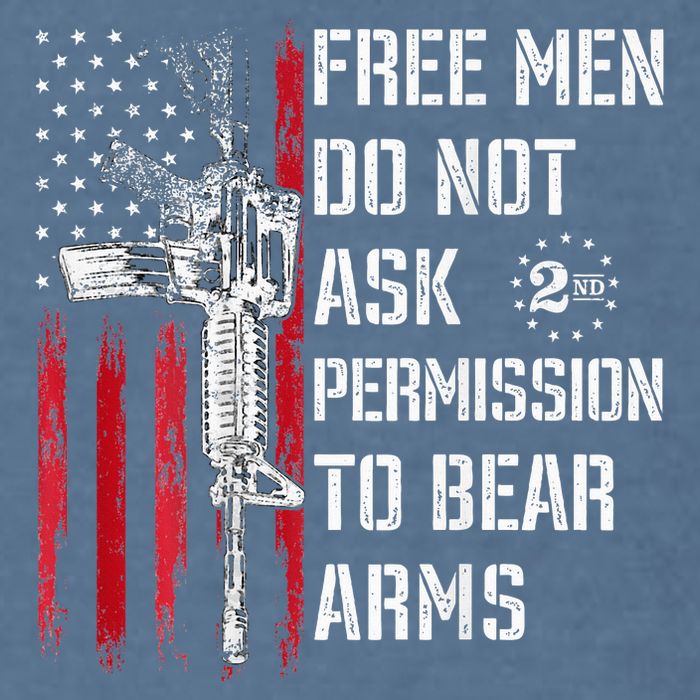 Free Do Not Ask Permission To Bear Arms Garment-Dyed Sweatshirt