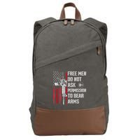 Free Do Not Ask Permission To Bear Arms Cotton Canvas Backpack