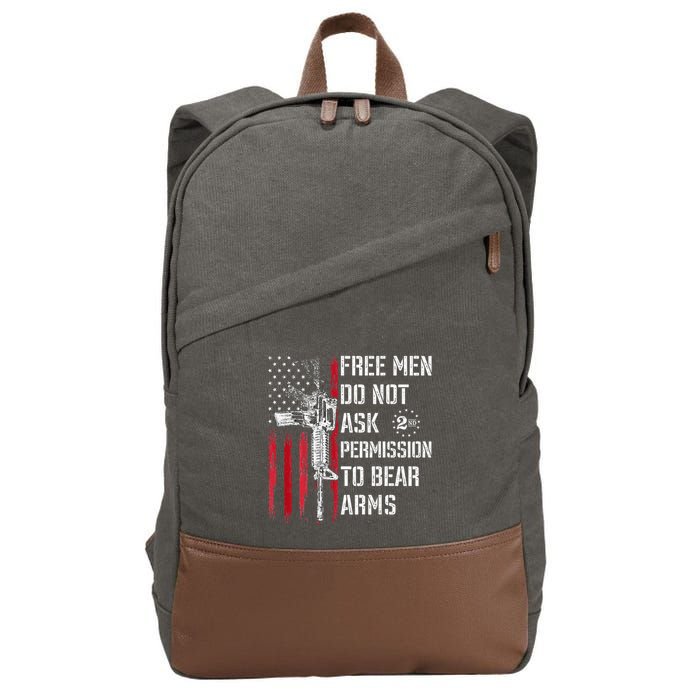 Free Do Not Ask Permission To Bear Arms Cotton Canvas Backpack