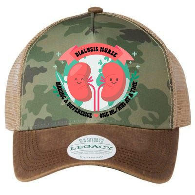 Funny Dialysis Nurse Cute Ney Nurse For Mom Gift Legacy Tie Dye Trucker Hat