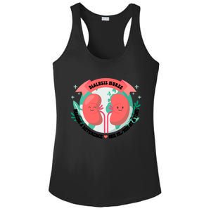 Funny Dialysis Nurse Cute Ney Nurse For Mom Gift Ladies PosiCharge Competitor Racerback Tank