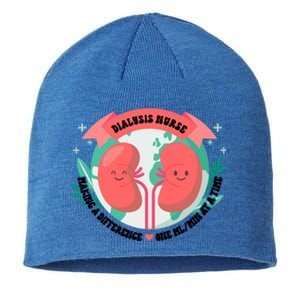 Funny Dialysis Nurse Cute Ney Nurse For Mom Gift Sustainable Beanie