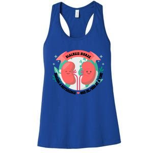 Funny Dialysis Nurse Cute Ney Nurse For Mom Gift Women's Racerback Tank