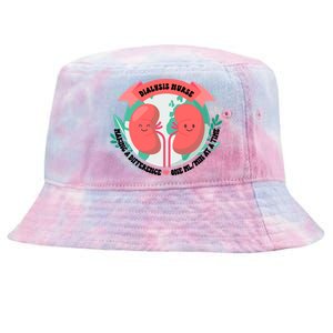 Funny Dialysis Nurse Cute Ney Nurse For Mom Gift Tie-Dyed Bucket Hat