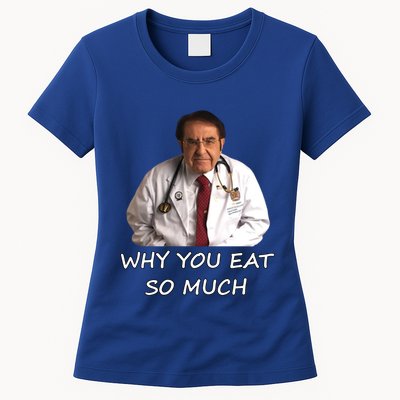 Funny Dr Nowzaradan Why You Eat So Much Meme Gift Womens T-Shirt