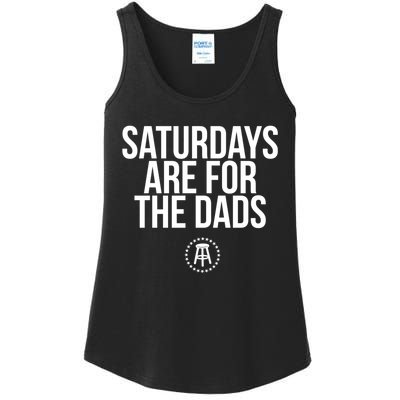 Fathers Day New Dad Gift Saturdays Are For The Dads Ladies Essential Tank