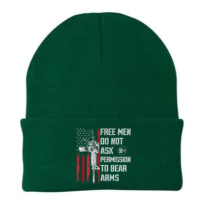 Free Do Not Ask Permission To Bear Arms Pro 2a Knit Cap Winter Beanie