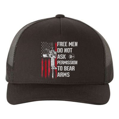 Free Do Not Ask Permission To Bear Arms Pro 2a Yupoong Adult 5-Panel Trucker Hat