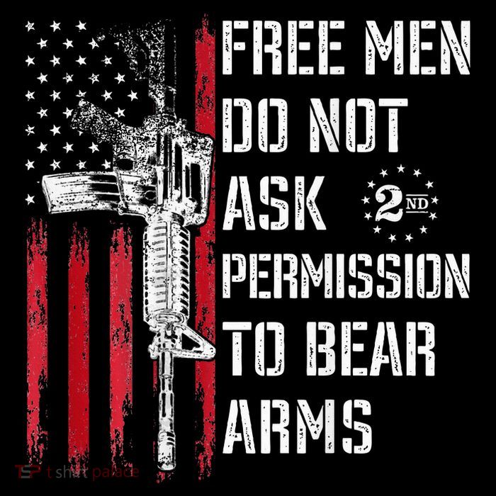 Free Do Not Ask Permission To Bear Arms Pro 2a T-Shirt
