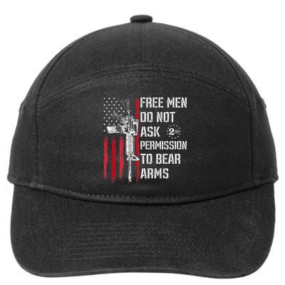 Free Do Not Ask Permission To Bear Arms Pro 2a 7-Panel Snapback Hat