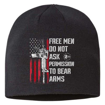 Free Do Not Ask Permission To Bear Arms Pro 2a Sustainable Beanie