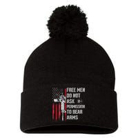 Free Do Not Ask Permission To Bear Arms Pro 2a Pom Pom 12in Knit Beanie