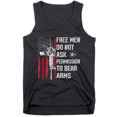 Free Do Not Ask Permission To Bear Arms Pro 2a Tank Top