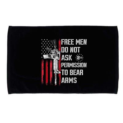 Free Do Not Ask Permission To Bear Arms Pro 2a Microfiber Hand Towel