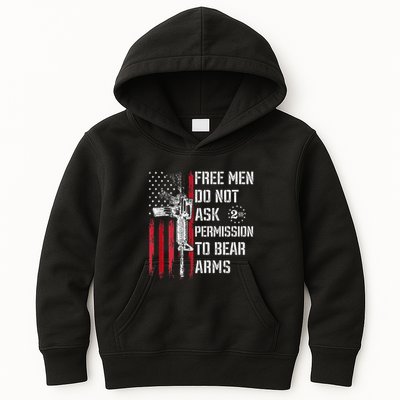 Free Do Not Ask Permission To Bear Arms Pro 2a Kids Hoodie