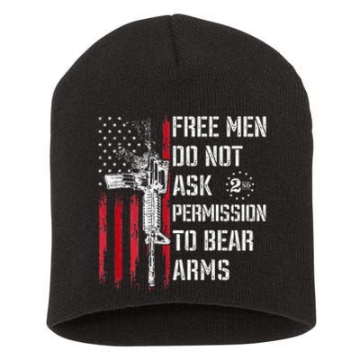 Free Do Not Ask Permission To Bear Arms Pro 2a Short Acrylic Beanie