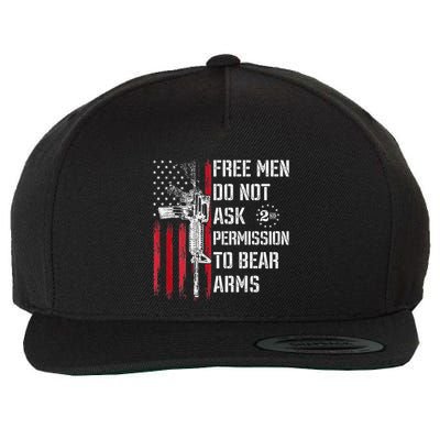 Free Do Not Ask Permission To Bear Arms Pro 2a Wool Snapback Cap