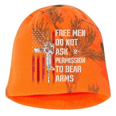 Free Do Not Ask Permission To Bear Arms Pro 2a Kati - Camo Knit Beanie