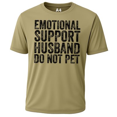 Funny Do Not Pet Emotional Support Husband Performance Shirt