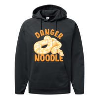 Funny Danger Noodle Snake Boy Snakes Meme Ball Python Performance Fleece Hoodie