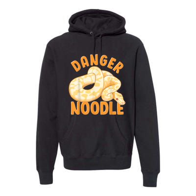 Funny Danger Noodle Snake Boy Snakes Meme Ball Python Premium Hoodie