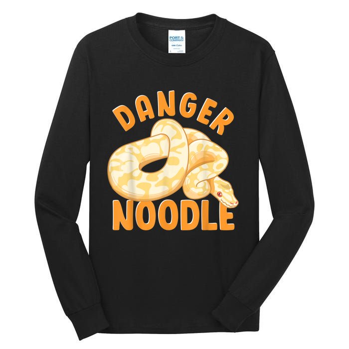 Funny Danger Noodle Snake Boy Snakes Meme Ball Python Tall Long Sleeve T-Shirt