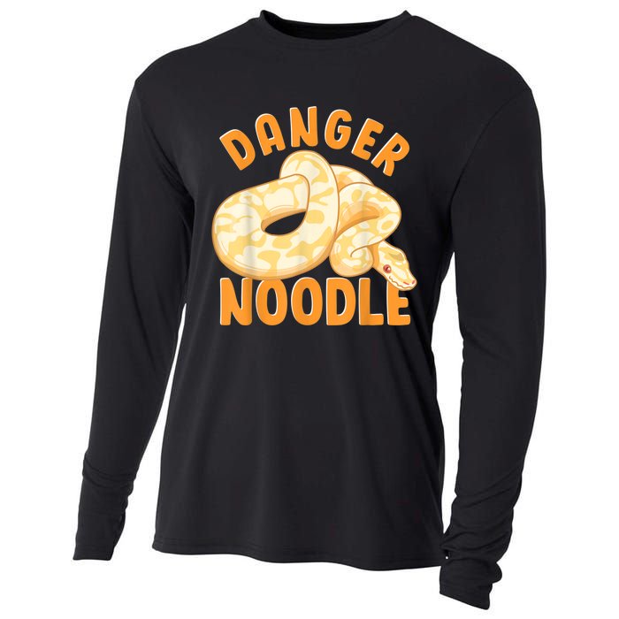 Funny Danger Noodle Snake Boy Snakes Meme Ball Python Cooling Performance Long Sleeve Crew